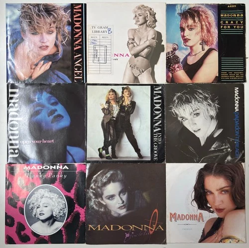 Madonna Collection 9 x 7” Vinyl Singles Bundle - 45rpm Record Job Lot - 3