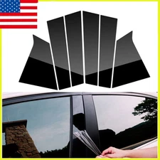 For 2016-2021 Chevrolet Malibu Door Trim Pillar Posts Black Cover Decoration
