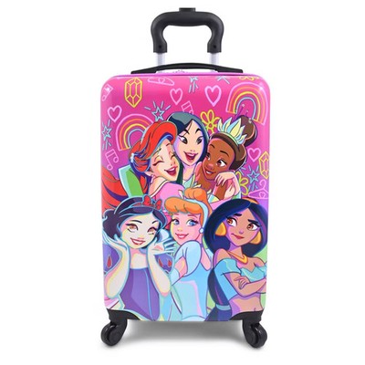 Disney Princess Hardside Carry On Spinner Suitcase Purple