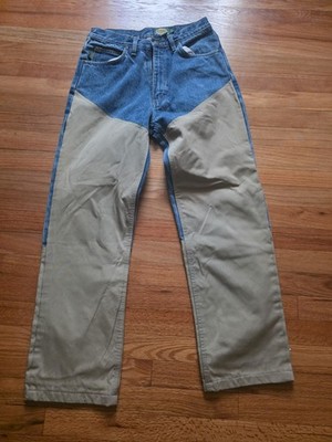 Cabelas Roughneck Two Tone Color Jeans Pants 30 Short Hunting Fishing W- Flaw 