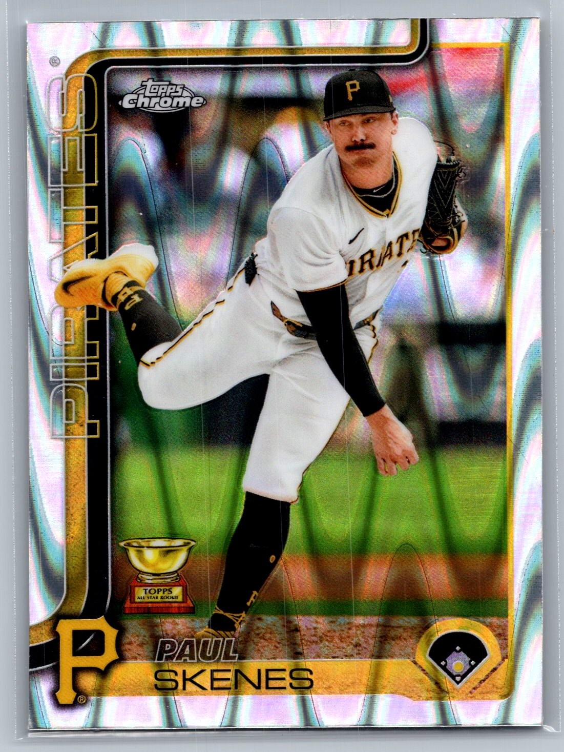 2025 Topps Chrome #300 Paul Skenes Raywave Refractors