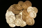 Lot of 40  Washington Quarters 1936-64       90% Silver