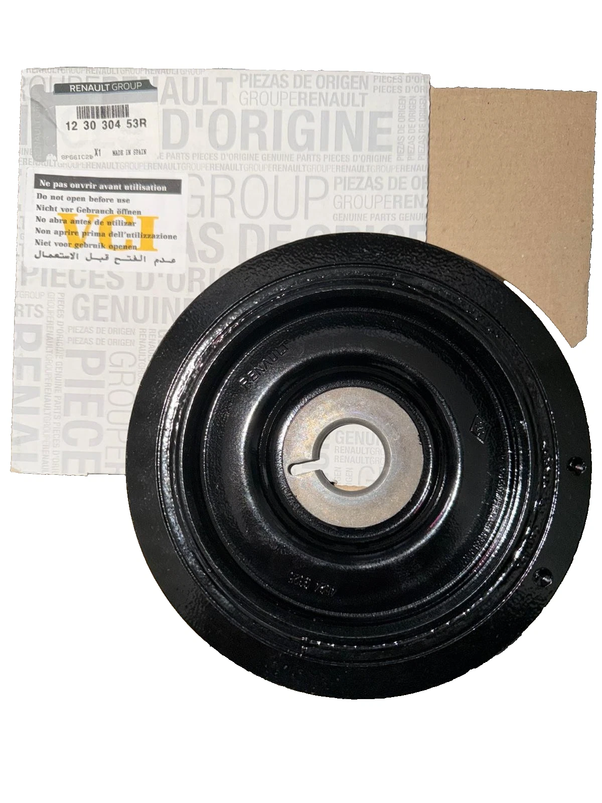 RENAULT 123030453R Poulie de vilebrequin d'origine - Photo 1/3