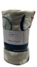 Mainstays Fleece Throw Blanket Dogs in Scarves 50" x 60" Soft Cozy Warm