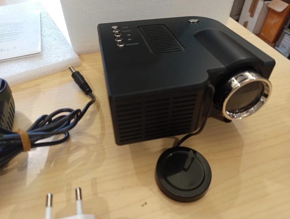 ExcelVan LED Projector LCD Image System ingressi Usb Sd-Card Hdmi Vga Proiettore - Imagen 3 de 4