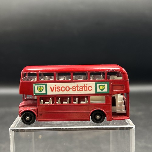 Scatola fiammiferi vintage Lesney n. 5 autobus Londra in scatola originale - Foto 4 di 10