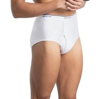 9 White Medium M 32-34 Inch Briefs Fruit Of The Loom Tagless M 81-86 CM