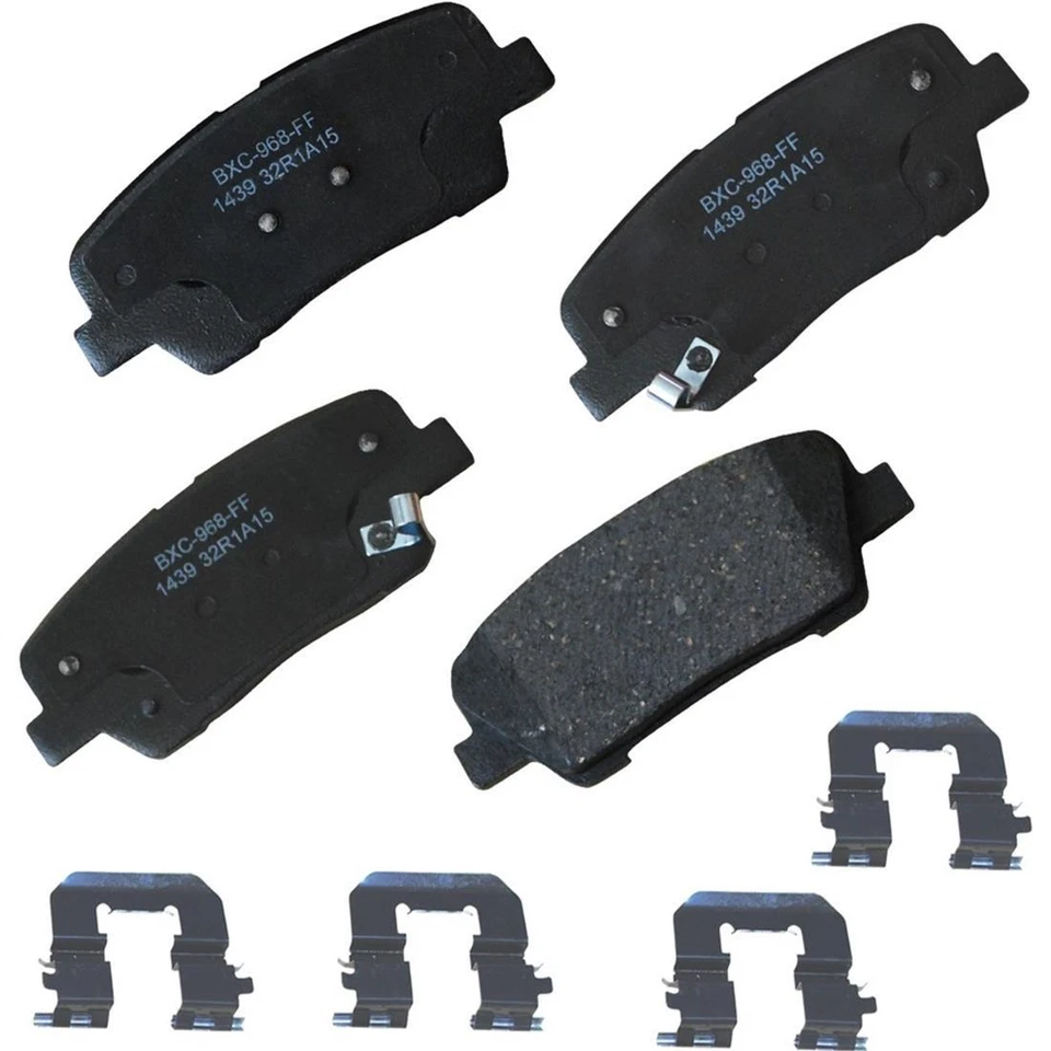 Juego de 2 pastillas de freno de disco delanteras traseras STOP BY BENDIX para Hyundai Santa Fe 2010-2012 Foto 3 de 3