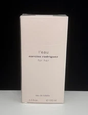 Naarciso Rodriguez L'eau for Her Eau De Toilette Spray 3.3 oz 100 ml NEW *Check