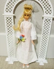 VTG MINI MOD 70’s Barbie FRANCIE CASEY SHILLMAN Wedding Bells Bridal Set-NO DOLL