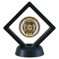 Challenge Coin Display Frame, 3D Floating Display Case Stand Holder, 