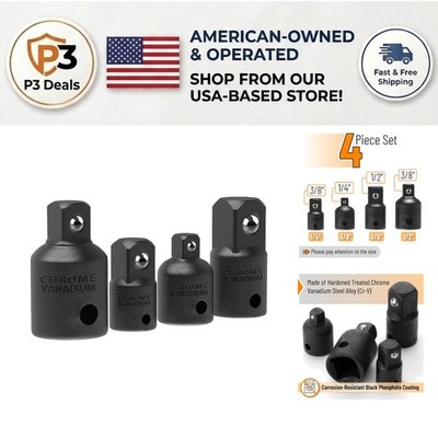 Versatile 4-Piece Socket Adapter Set by Bates - Secure & Reliable Performance