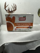 Badia Ginger Turmeric Tea 25 bags 2g each No caffeine Exp.01/27 FREE SHIPPING
