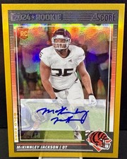 McKinnley Jackson RC Auto /50 Gold Zone Bengals