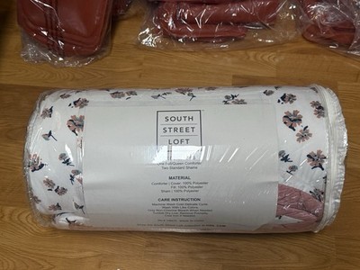 South Street Loft 3-Piece Comforter Set w/Shams, Floral, Full/Queen Size 