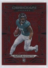 2023 Panini Obsidian Asia Red Flood Electric Etch 10/90 Parker Washington 16wc