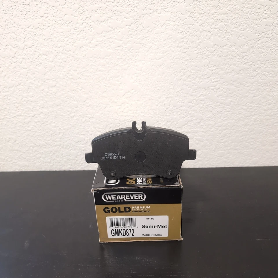 Juego de pastillas de freno Mercedes-Benz-Pastillas delanteras semimetálicas premium CARQUEST GMKD872 Foto 3 de 3