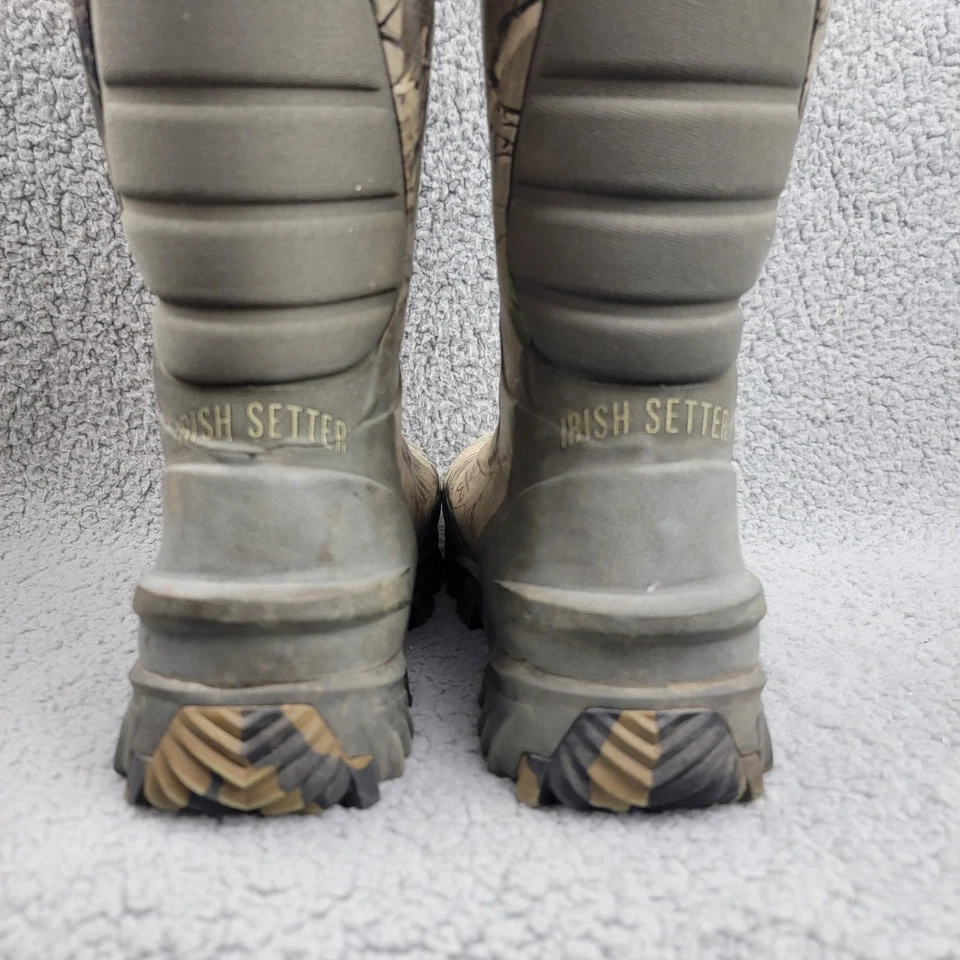 Red Wing Shoes Irish Setter Hunt 4882 Boots Mens 8 Rubber Outdoor FLAWED! - Image 4 of 4