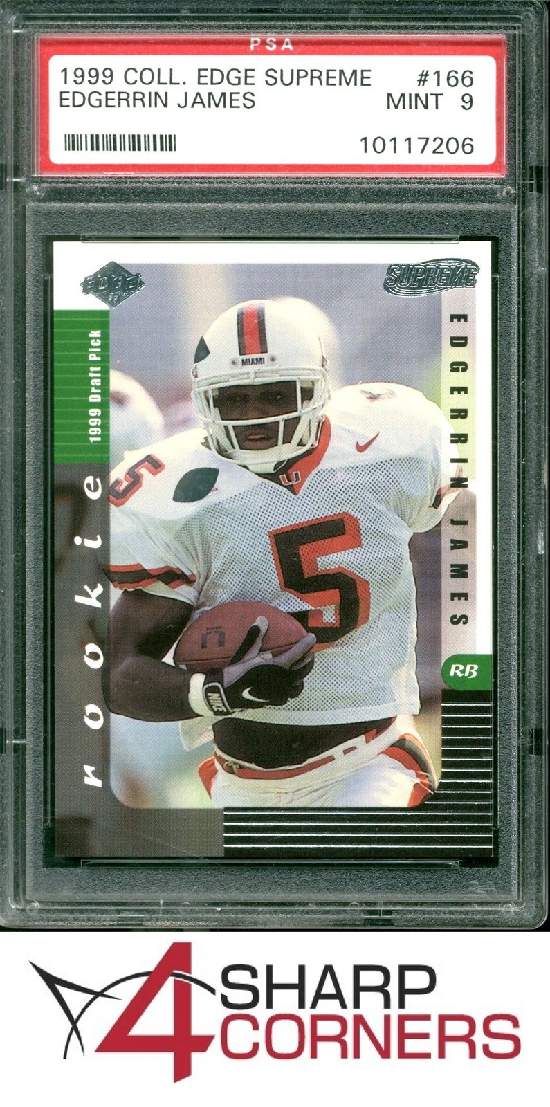 Edgerrin James Collector's Edge Supreme #166 Base