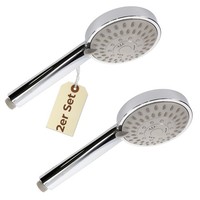 2X Duschkopf Wassersparend 5 Funktion Duschbrause Handbrause Dusche Brausekopf