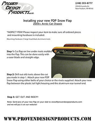 Arctic Cat X-Fire / M-Series 1000, Snow Flap, 2009-11 Arctic Cat X-Fire / M-Series 1000, Snow Flap, 2009-11