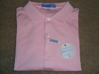 Mens Fairway & Greene Performance Solid Pink Polo Golf Shirt Pima Cotton Mens Fairway & Greene Performance Solid Pink Polo Golf Shirt Pima Cotton