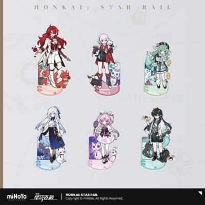 miHoYo Honkai: Star Rail Kids Cat Acrylic Stand Argenti HuoHuo Jingliu Topaz