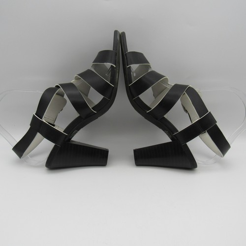 Christian Siriano for Payless Sandals Women's Sz 7 Strappy Slingback Black Heels - Picture 5 of 9