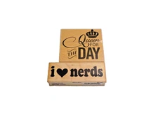 Studio G Wooden Rubber Stamp Lot for Cardmaking Scrapbooking