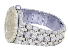 Audemars Piguet Royal Oak 37MM 18K Yellow Gold/ Steel Diamond Watch 32.75 Ct 5