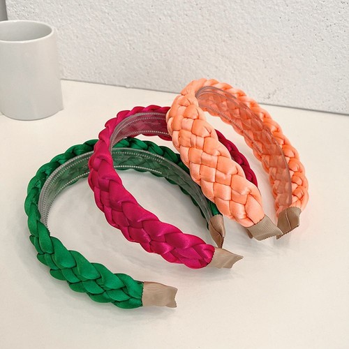Accessori per capelli fascia per capelli donna ragazza fascia per capelli intrecciata lato largo - Foto 5 di 22