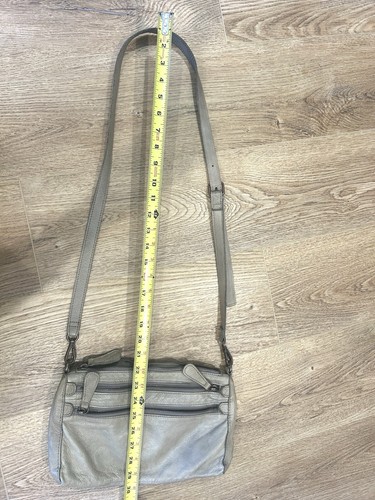 Liebeskind LK Berlin Anthropologie Crossbody Double Zipper grau Leder Geldbörse - Bild 10 von 18