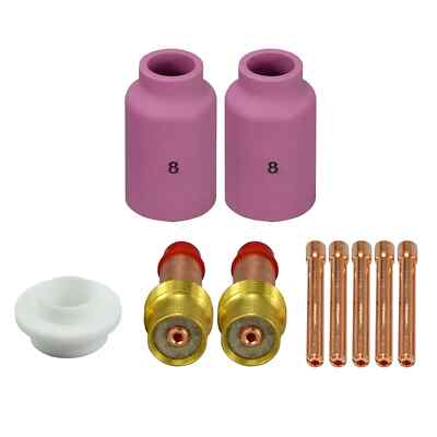 WIG Gaslinse Spannzangengehäuse Abdeckung Kit SR WP 17 18 26 Schweißbrenner 10 Stück
