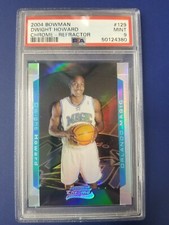 Dwight Howard 2004-05 BOWMAN CHROME RC REFRACTOR #D 081/300 PSA 9 MINT! - MAGIC!