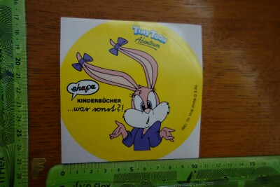 Alter Aufkleber Kinderbücher EHAPA TM Warner Bros. TINY TOON 1990 (C)