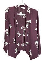 ASTR The Label Drape Front Floral Blazer Sz M