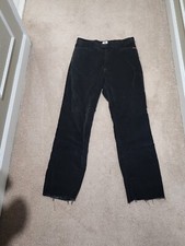 CK Calvin Klein Jeans Women's Size 10 Vintage Black Corduroy 100 Cotton Pants