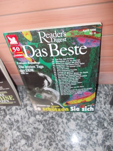 Das Beste Aus Reader's Digest Alte Ausgaben Verkaufen Reader's Digest, Das Beste, April 1998 | eBay
