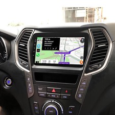 Carplay Car Radio Gps Stereo Navi Fm For Hyundai Santa Fe Sport Ix45 2013-2017