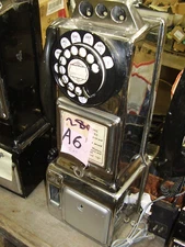 Chrome Automatic Electric 3-slot payphone