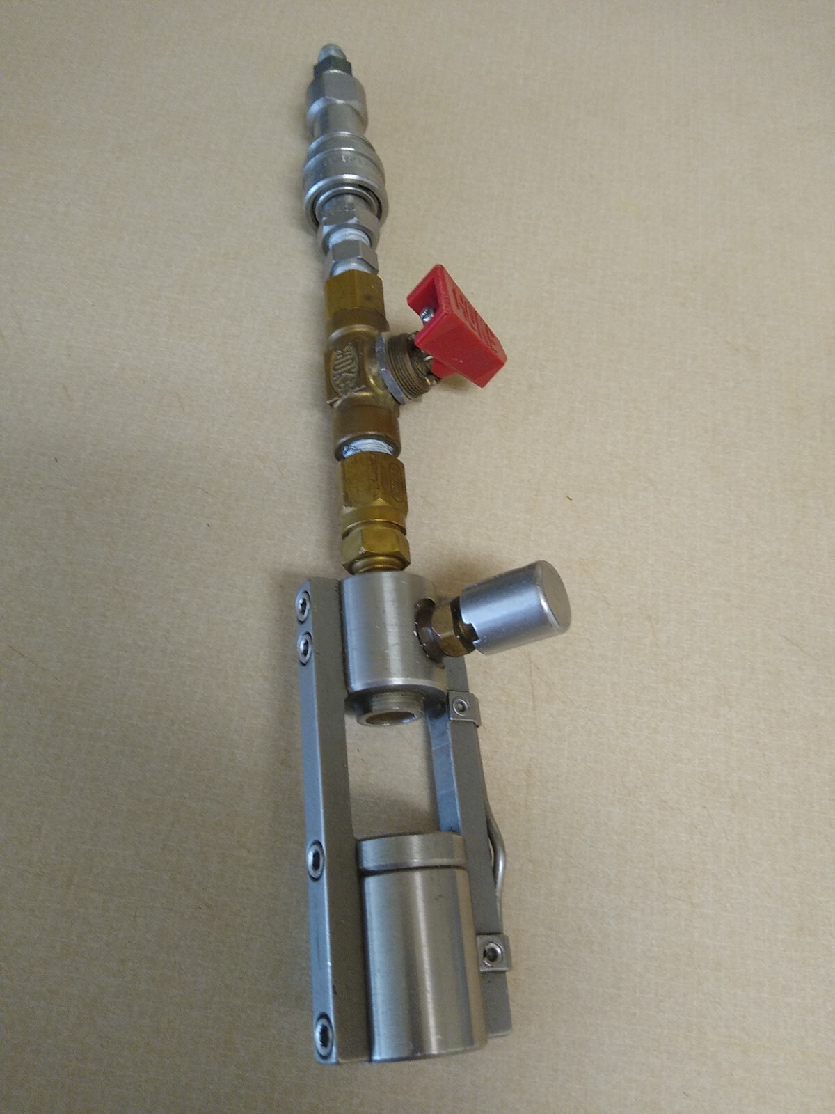 Pneumatic Scuba Tank Filler w/ HPQD and fill stop valve Steel Quick