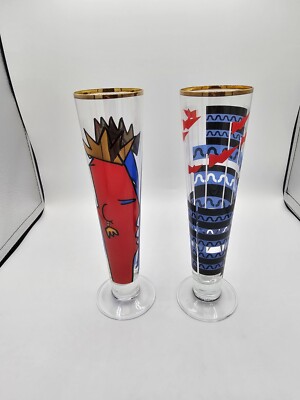 Vintage Set of Ritzenhoff Beer Pilsner Glasses