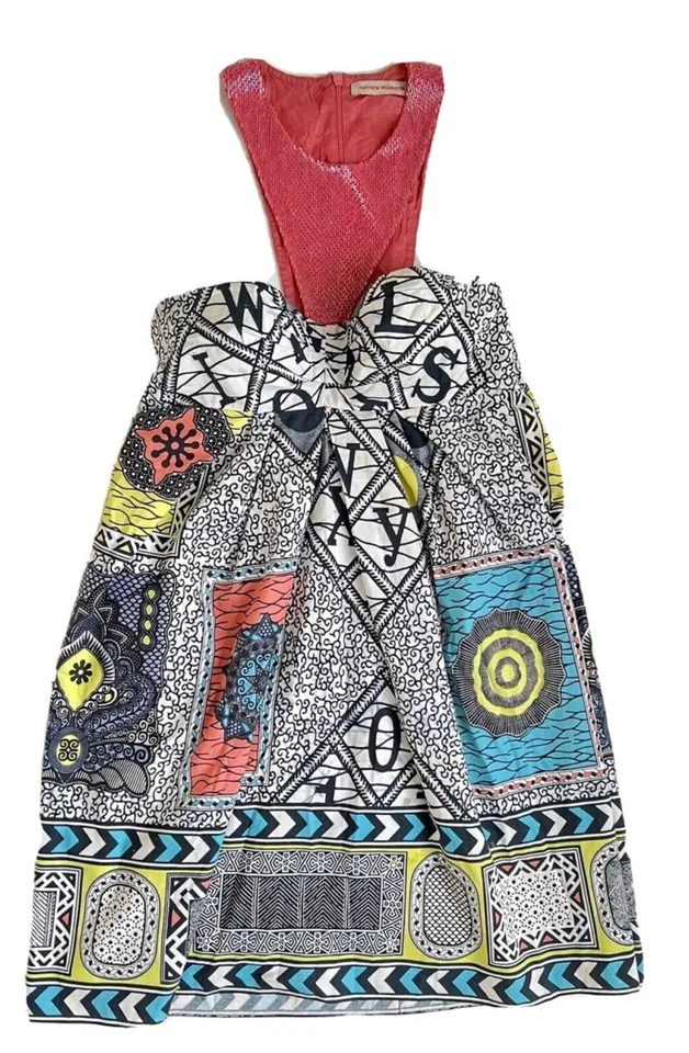 Matthew Williamson Patchwork Pattern Cotton Midi Dress As Seen On Amy Winehouse — 第 4/4 张图片