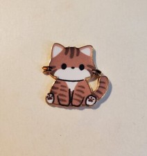 Brown Sitting Cat Magnetic Needle Minder Cross Stitch Embroidery