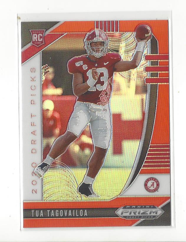 2020 Prizm Draft Prizms Orange #101 Tua Tagovailoa Rookie Dolphins Alabama