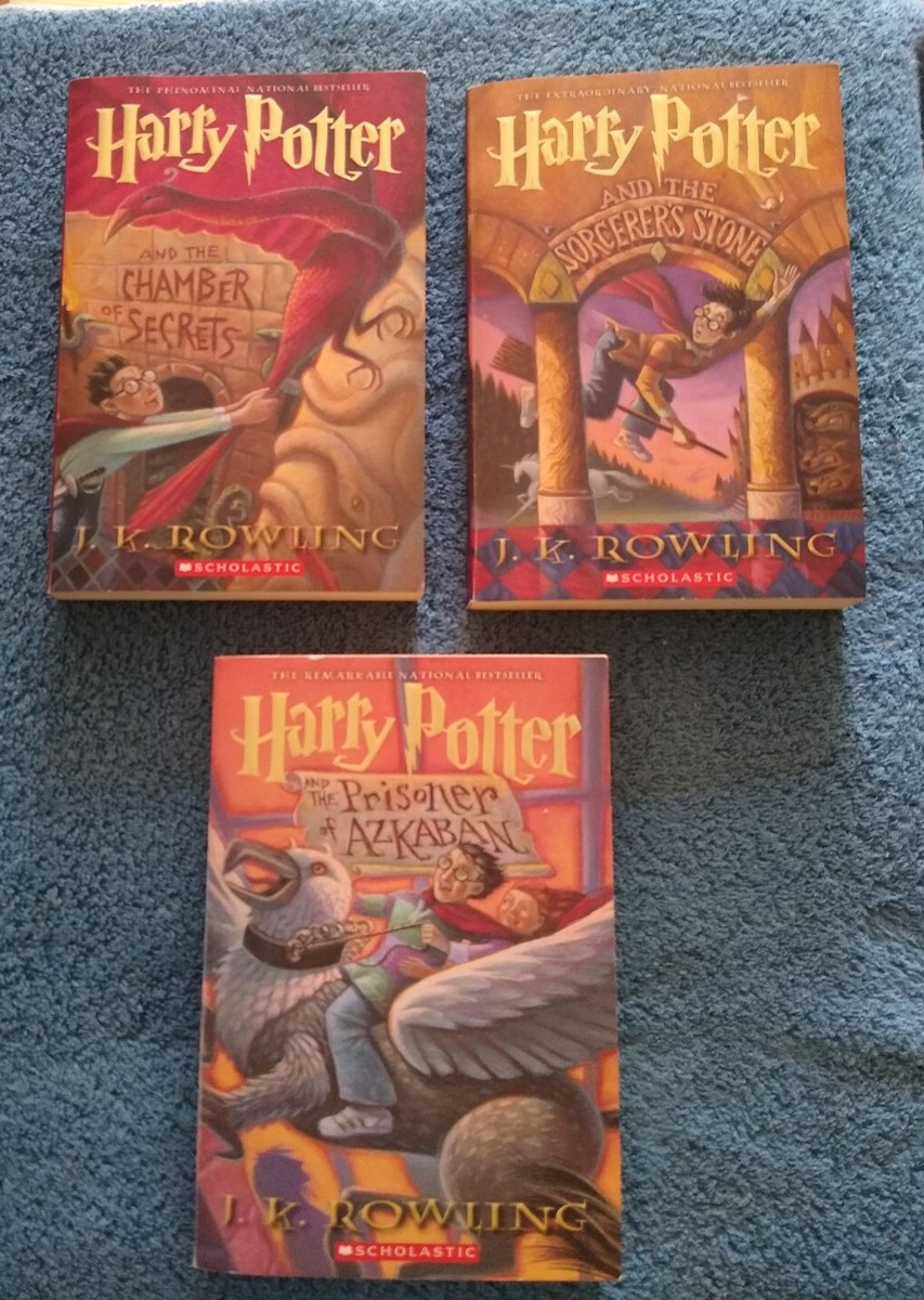 SCHOLASTIC HARRY POTTER BOOKS 1, 2, &3 | eBay