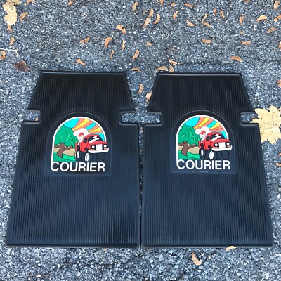 NOS Ford Courier Rubber Floor Mats Plasticolor 24x17 Vintage Deadstock Minitruck