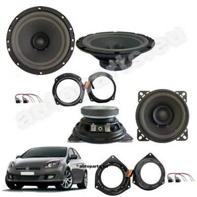 Kit 4 Haut-Parleurs Double Cône Ant+Post Pour Fiat Bravo 2006 - Photo 1/4