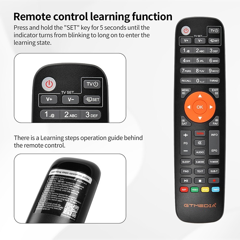 GTMEDIA V8X Full HD FTA DVB-S/S2/S2X Satellite Receiver Sat Dish TV Box ...