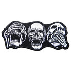 Skeleton Skull Patches for Vest - Iron on Patches for Clothing Gothic Decor Smal